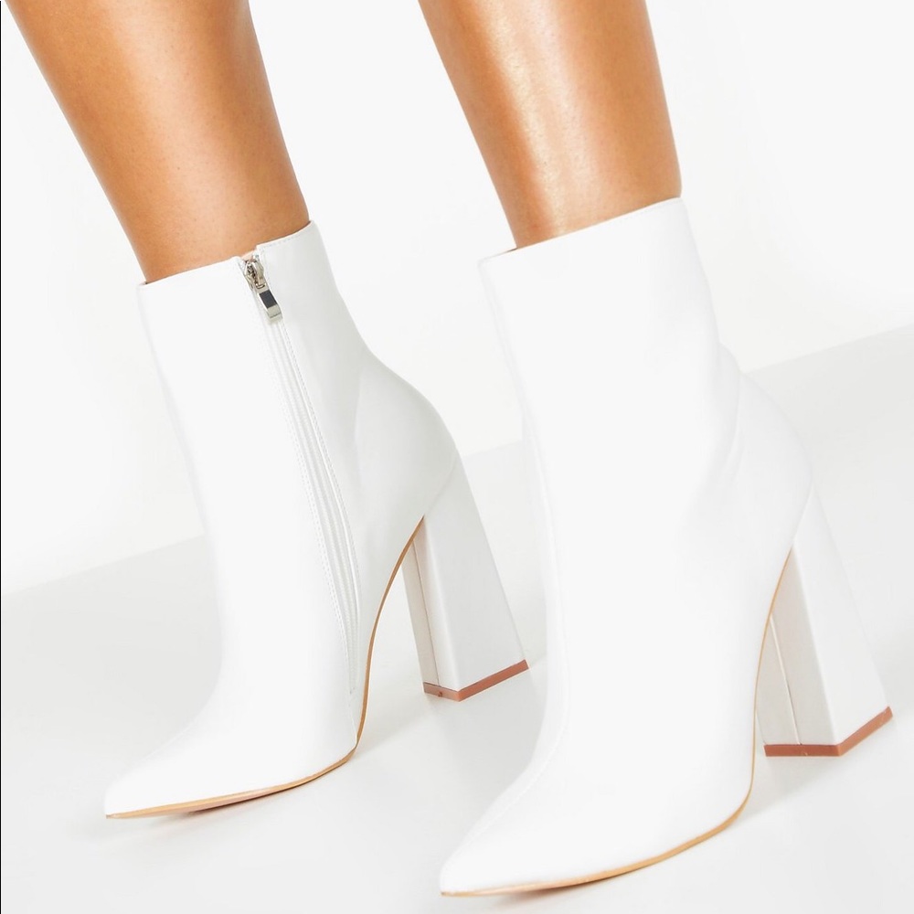 Flared Heel Sock Boots